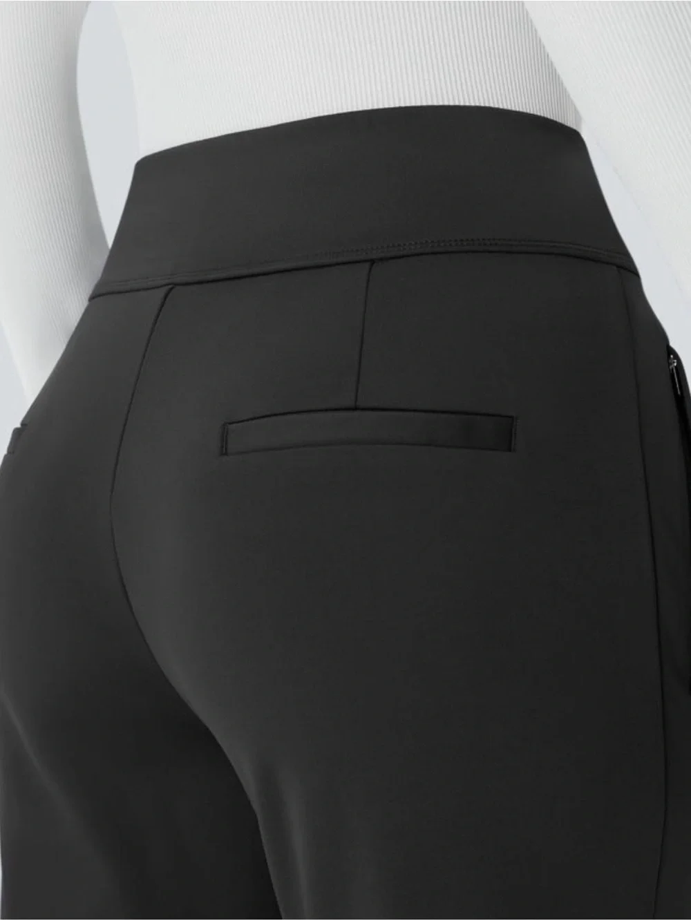 HALARA Flex™ DayStretch Mid Rise Side Zipper Pocket Work Flare Pants - Picture 6 of 14